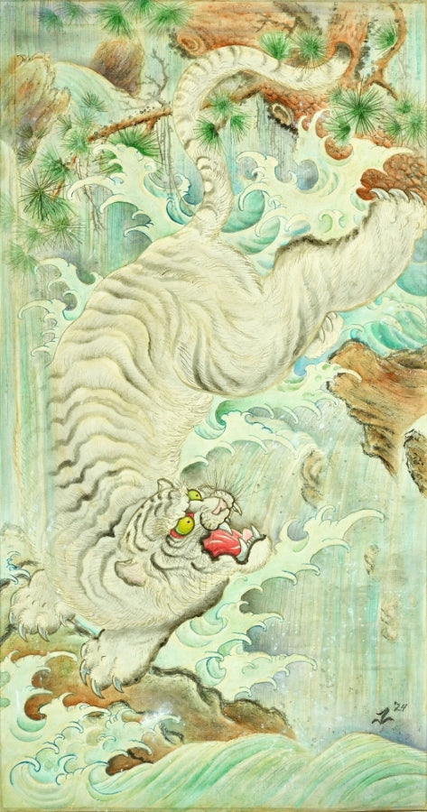 Discover the mesmerizing artistry of Joel Long's original silk scroll paintings with astonishing Japanese-influenced background shading effects, watercolor details, and preposterous glass-like finishes. Immerse yourself in a Floating Picture World!