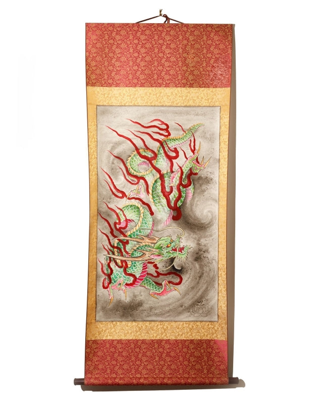 "Discover truly one-of-a-kind silk scroll paintings by artist Joel Long at Floating Picture World. Featuring stylish artwork with thought-provoking background shading effects, inspired by Japanese watercolor techniques."