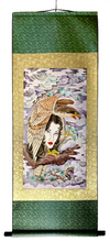 Load image into Gallery viewer, Lady &amp; Hawk silk scroll print (Custom box included)

